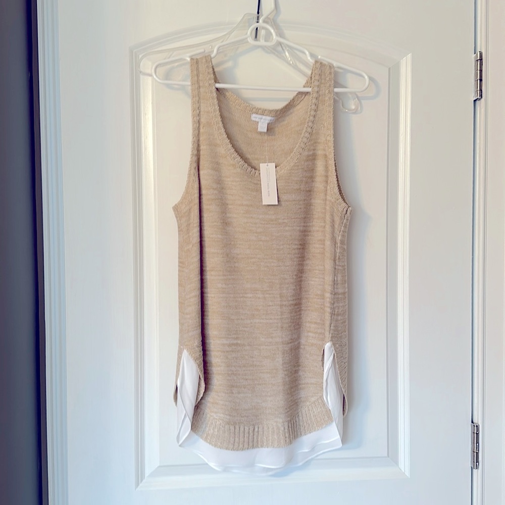 NY&C nwt sleeveless layered dress shirt
